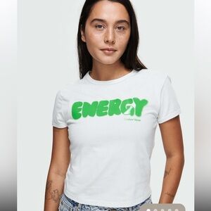 Outdoor Voices Women’s "Energy" Graphic Tee sz. M